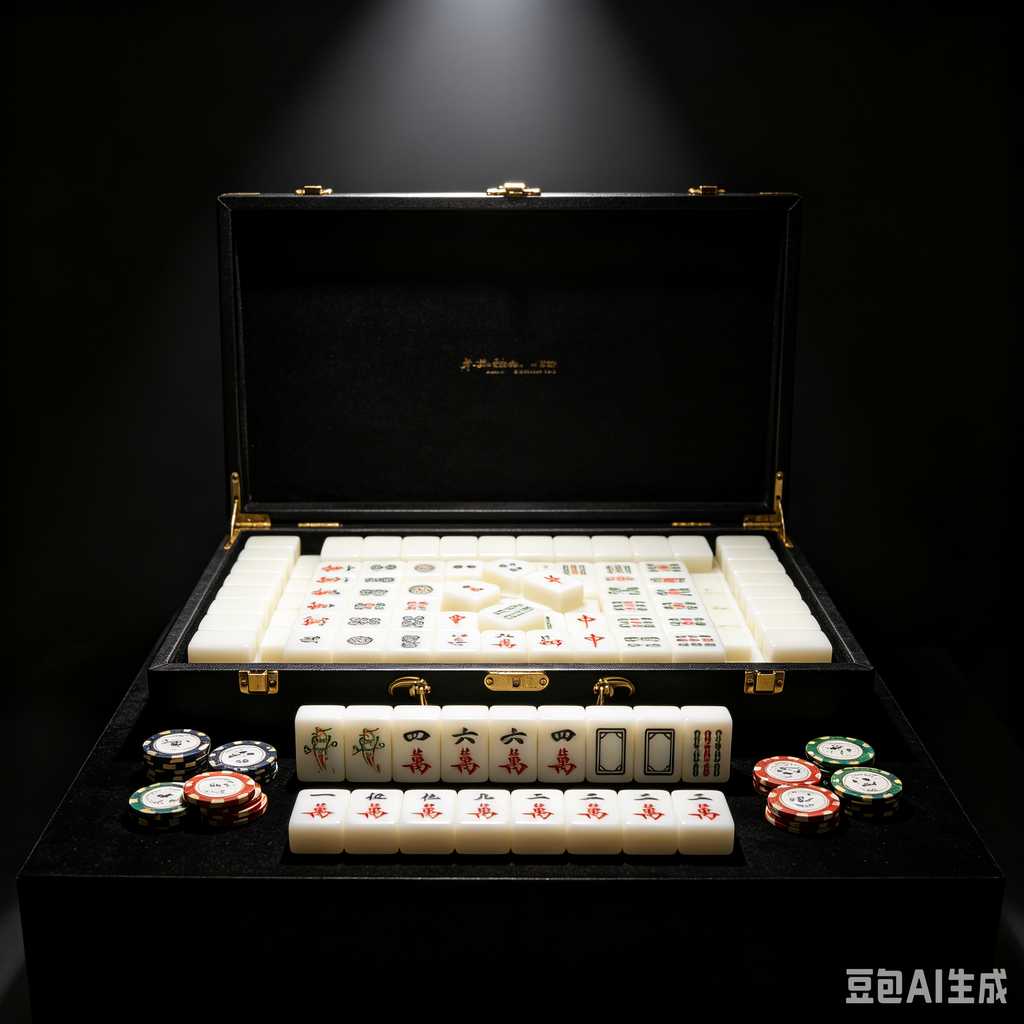 blue crystal mahjong set